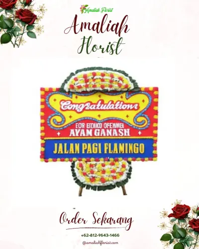 Bunga Papan Congratulation di Gedung Serbaguna Istanaku Bekasi